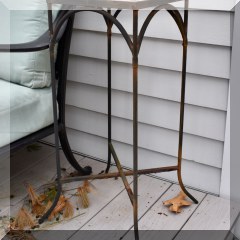 L05. Metal tile table 30” x 12” x 12” - $42